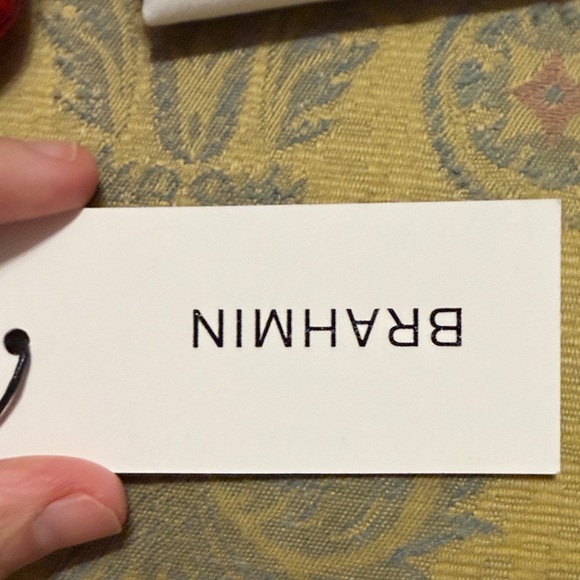 Brahmin Scarlet Crocodile-Embossed Cosmetic Case - Picture 7 of 8